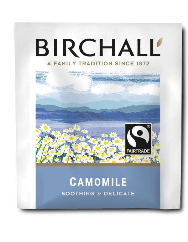 Birchall enveloped Camomile tea bag